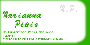 marianna pipis business card